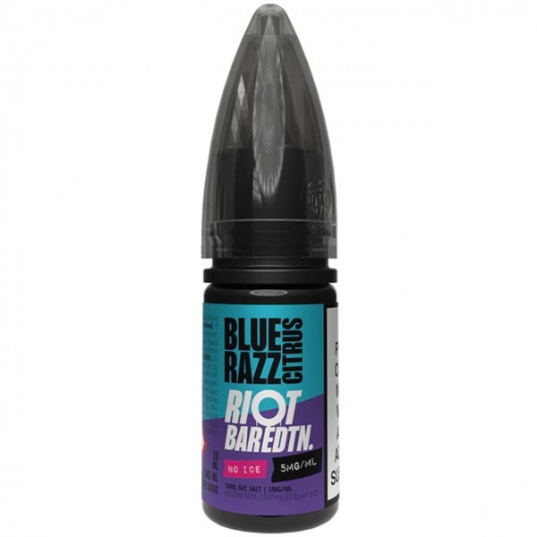 Blue Razz Citrus Bar ﻿EDTN No Ice Nic Salt E Liquid 10ml by Riot Squad