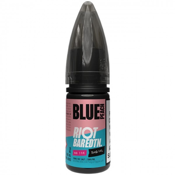 Blue Peach Bar ﻿EDTN No Ice Nic Salt E Liquid 10ml by Riot Squad