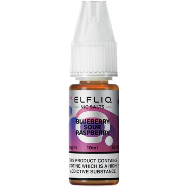 Blueberry Sour Raspberry Nic Salt E Liquid 10ml By Elf Bar Elfliq