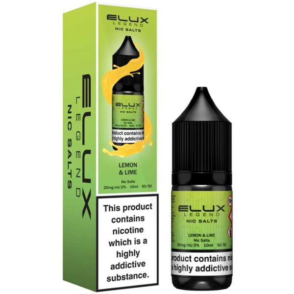 Lemon & Lime Nic Salt E Liquid 10ml By Elux Legend