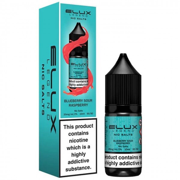 Blueberry Sour Raspberry Nic Salt E Liquid 10ml By Elux Legend