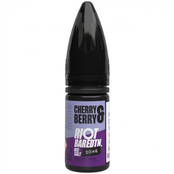 Cherry Berry Bar ﻿EDTN Nic Salt E Liquid 10ml by Riot Squad