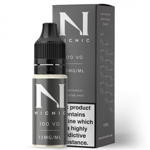 Unflavoured 100VG Nicotine Shot E Liquid 10ml By Nic Nic
