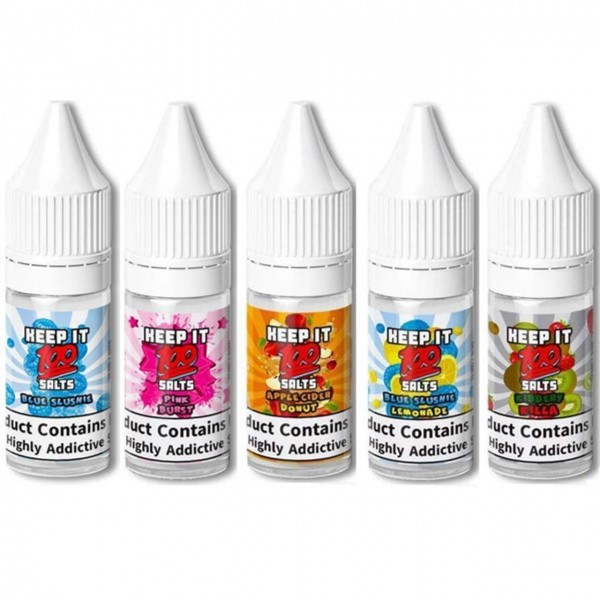10 x 10ml Keep It 100 Nic Salt E Liquids Variety Pack