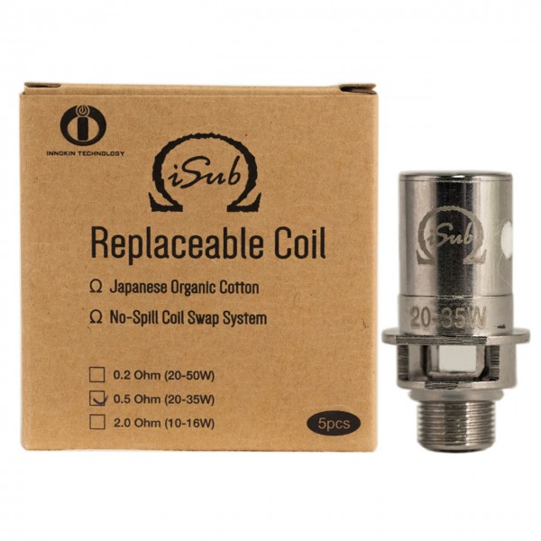5 Pack Innokin iSub Atomizer Coil Heads