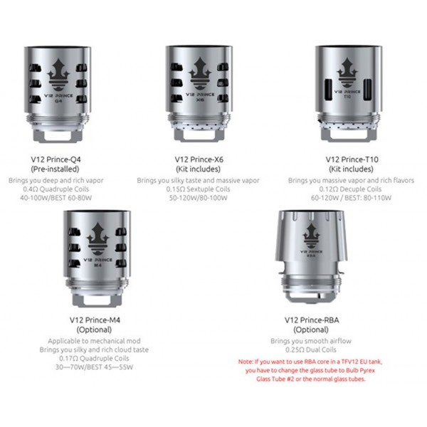 3 Pack SMOK TFV12 Prince Tank Coils Heads