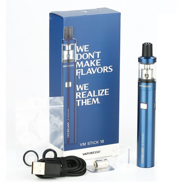 Vaporesso VM STICK 18 Starter Kit inc Free E Liquids